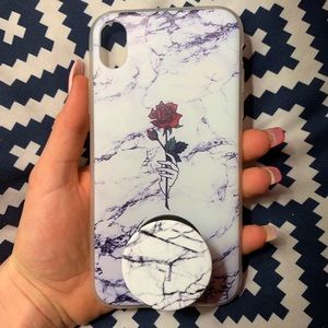 Marble Rose iPhone XR Case